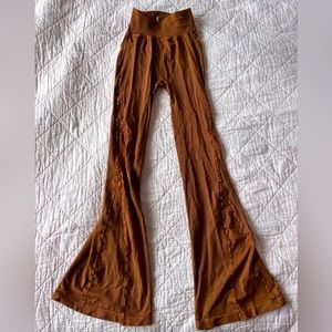 Free People Movement Good Karma Flare Leggings Brown